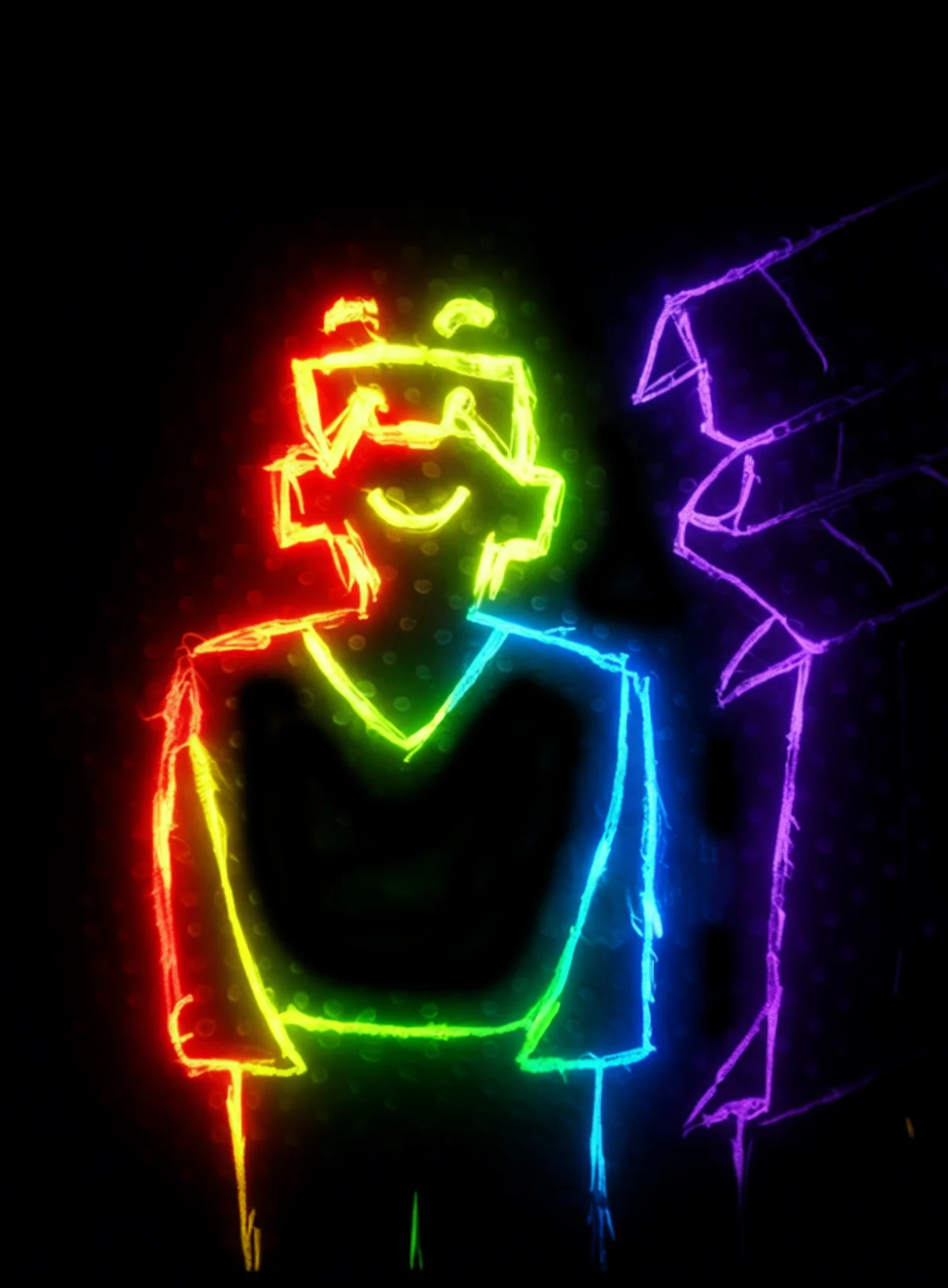 Ilusionado  Neon Arcoiris Fondo Negro Gratis 1758562625 - Paz Calma Serenidad - Estados Positivos Baja Energia | Neon Emotion Gallery
